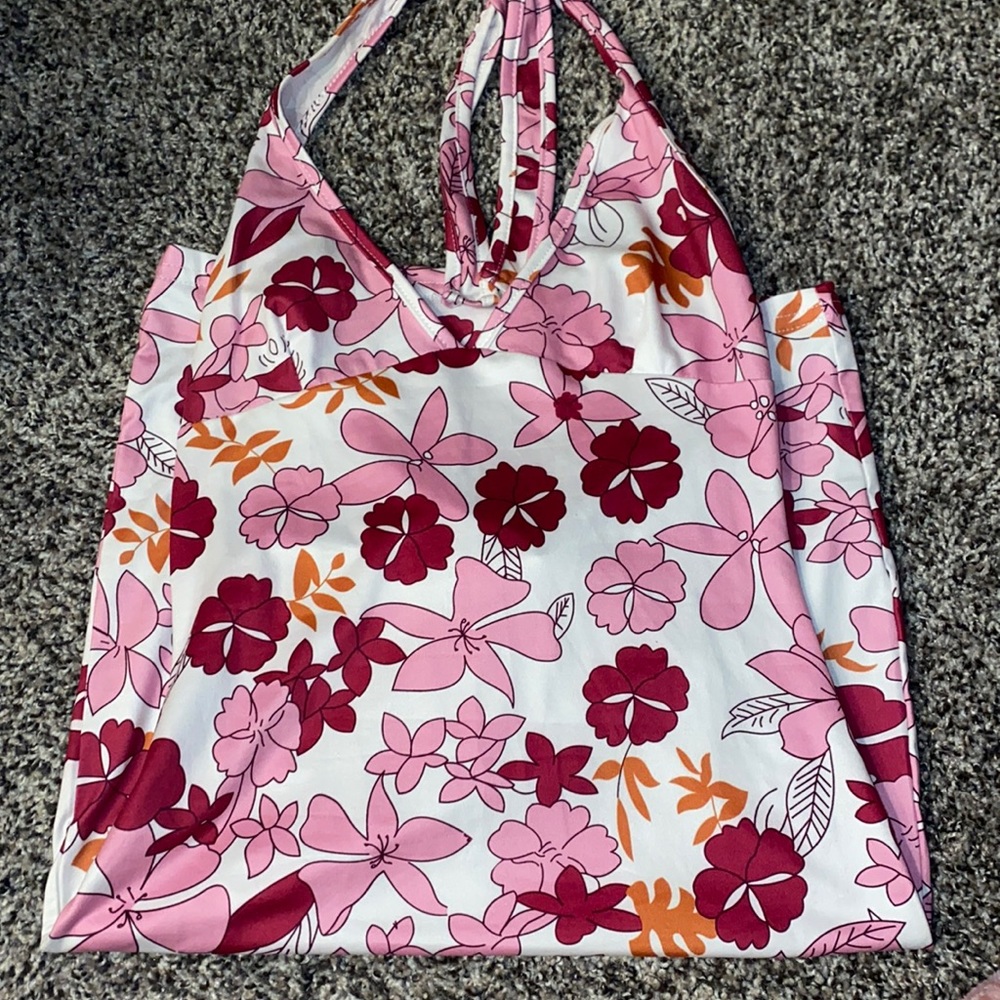 flower halter dress